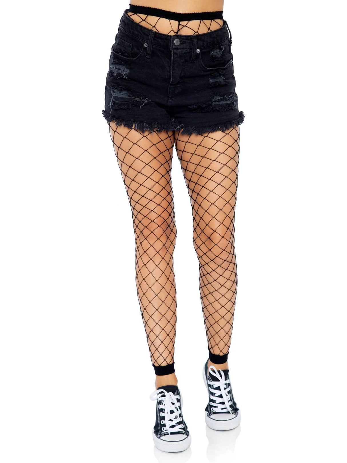 Fence Net Footless Tights