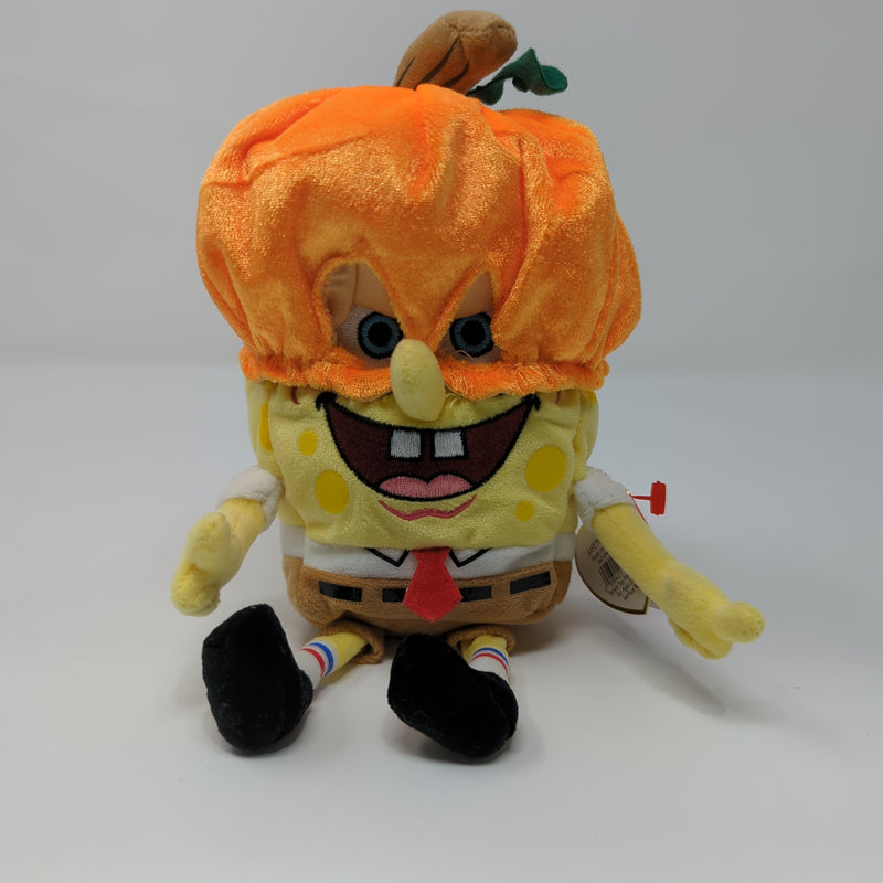 Pumpkin Mask SpongeBob Beanie Baby 8"