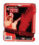 Red Sequin Flapper Headband