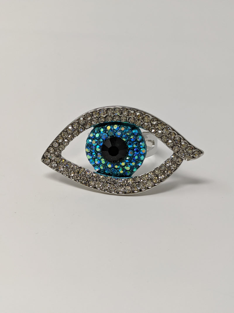 Evil Eye Rhinestone Ring