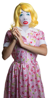 Pop Art Mask with Attached Wig