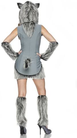 Womens Sexy Grey Wolf Costume