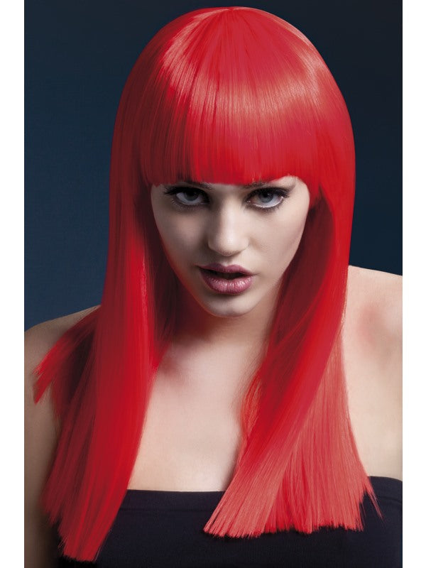 Alexia Professional Wig Neon Red