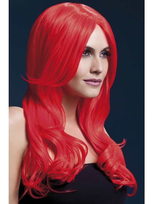 Khloe Professional Wig Neon Red