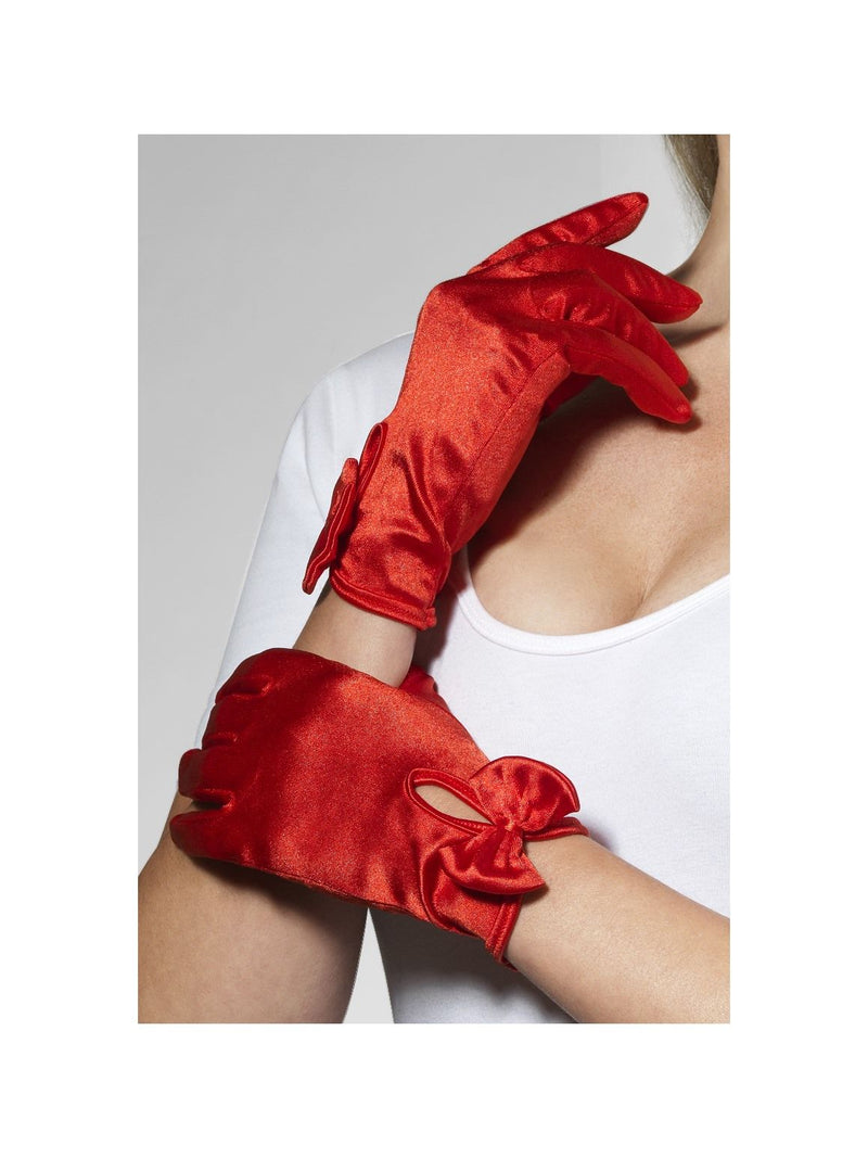 Red Bow Gloves