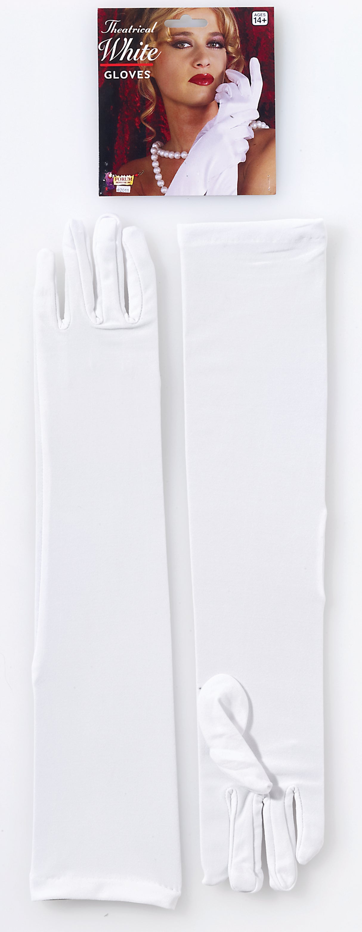 White Long Gloves