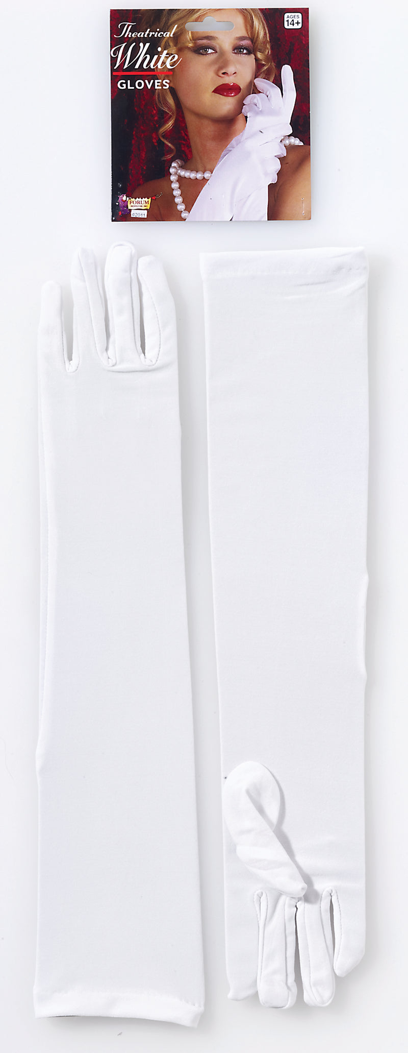 White Long Gloves