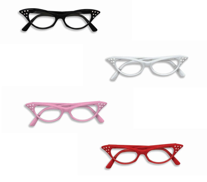 50's Rhinestone Cateye Glasses
