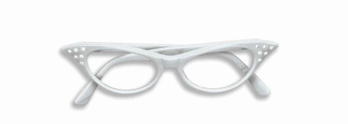 50's Rhinestone Cateye Glasses