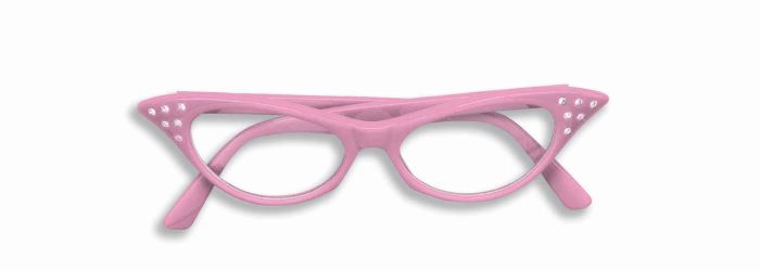 50's Rhinestone Cateye Glasses
