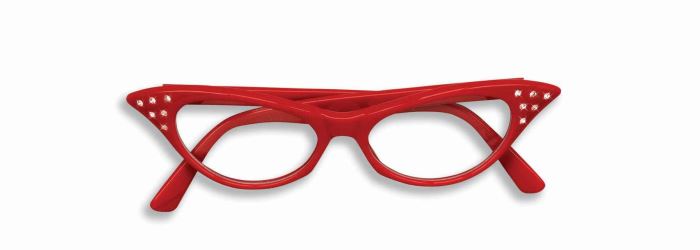 50's Rhinestone Cateye Glasses