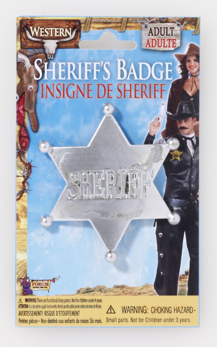 Sheriff's Badge Silver