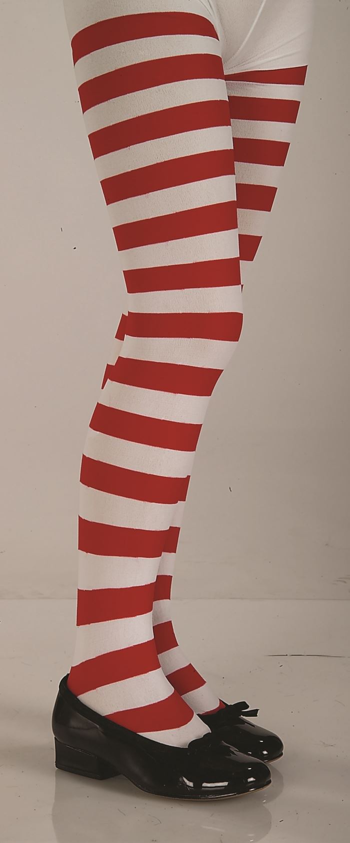 Red and White Striped Child Tights