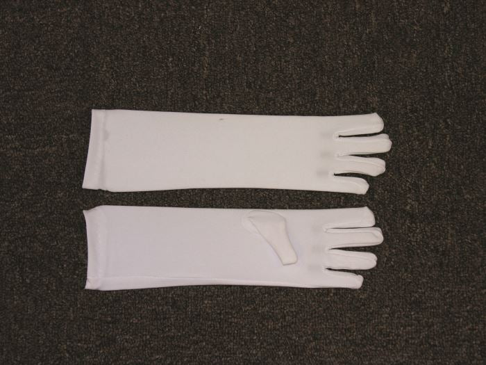 Child White Long Gloves