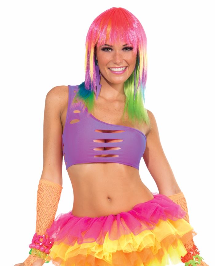 Neon Purple Cut Bra