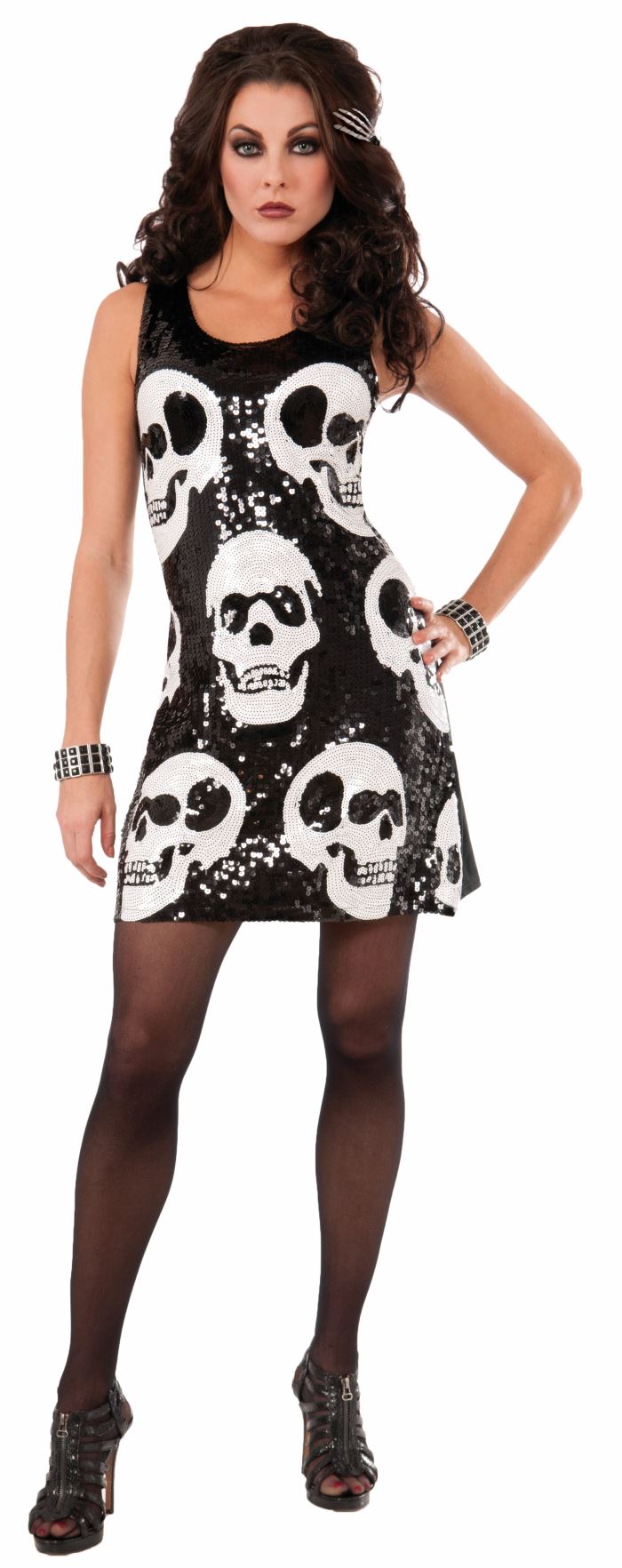 Sequin Skull Dress