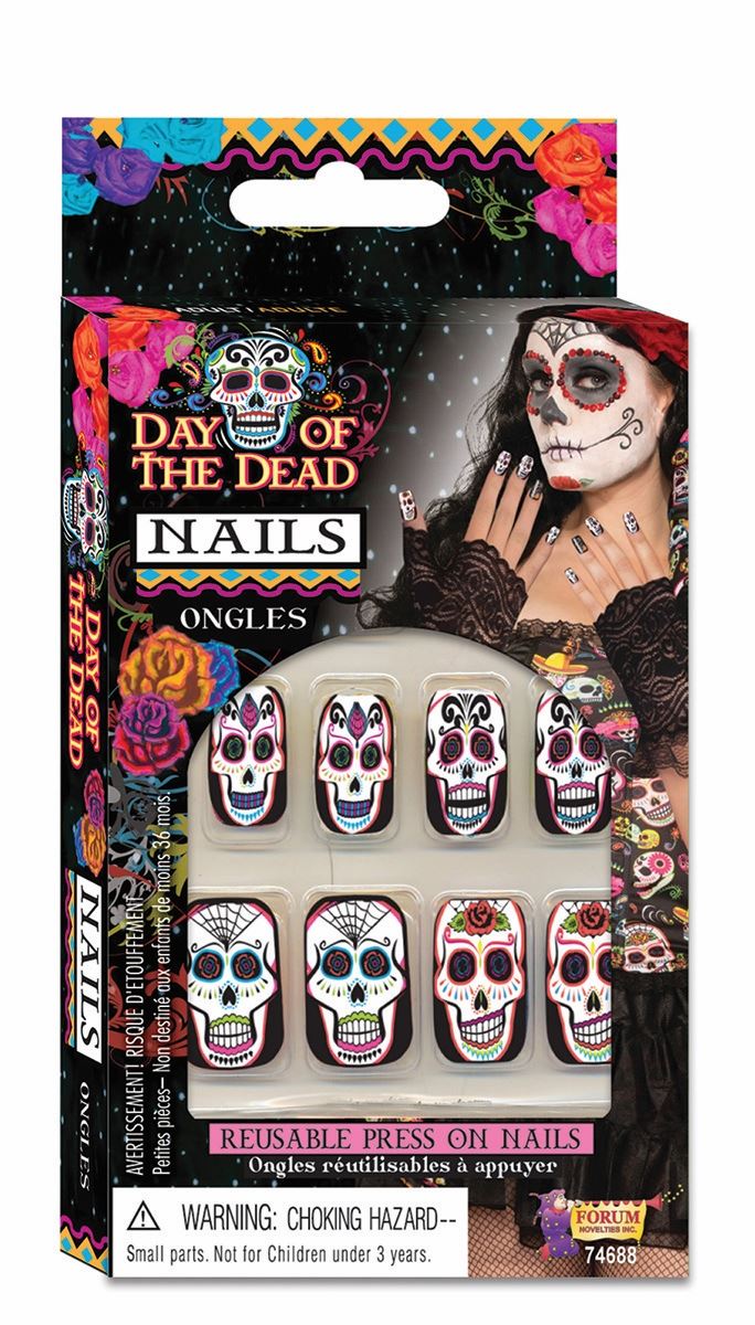 Day of the Dead Press-On Nails