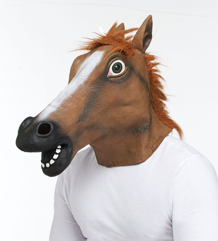 Brown Horse Head Mask