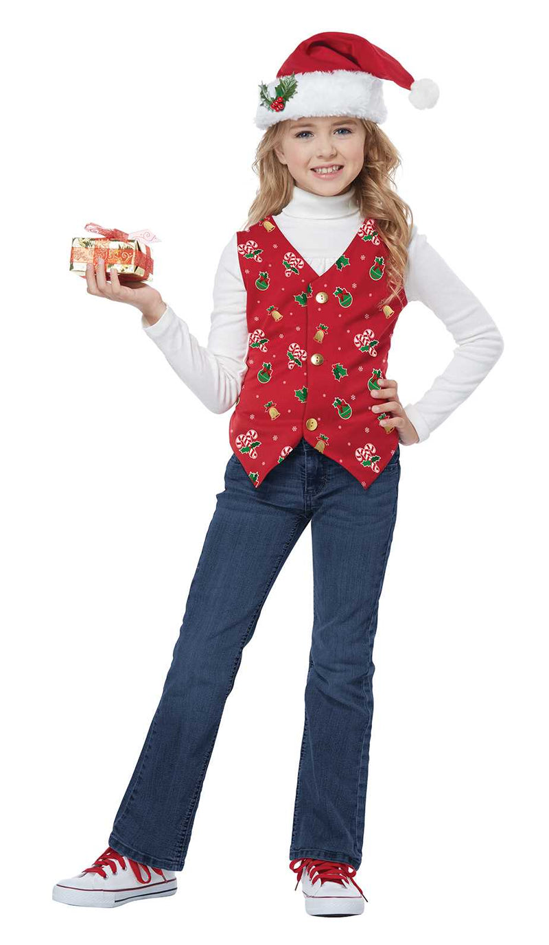 Red Holiday Child Vest