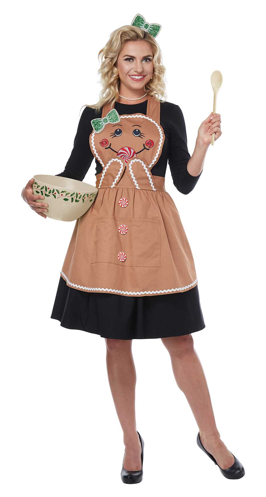 Gingerbread Apron by California Costumes, front view
