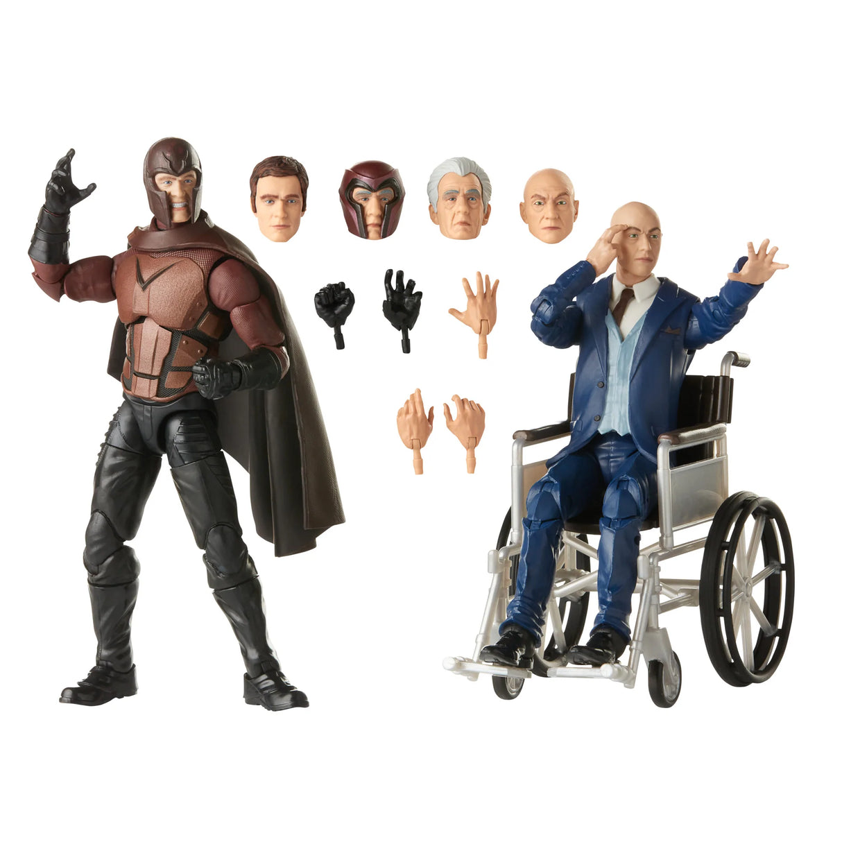 Marvel Legends Series Magneto and Professor X Action Figures