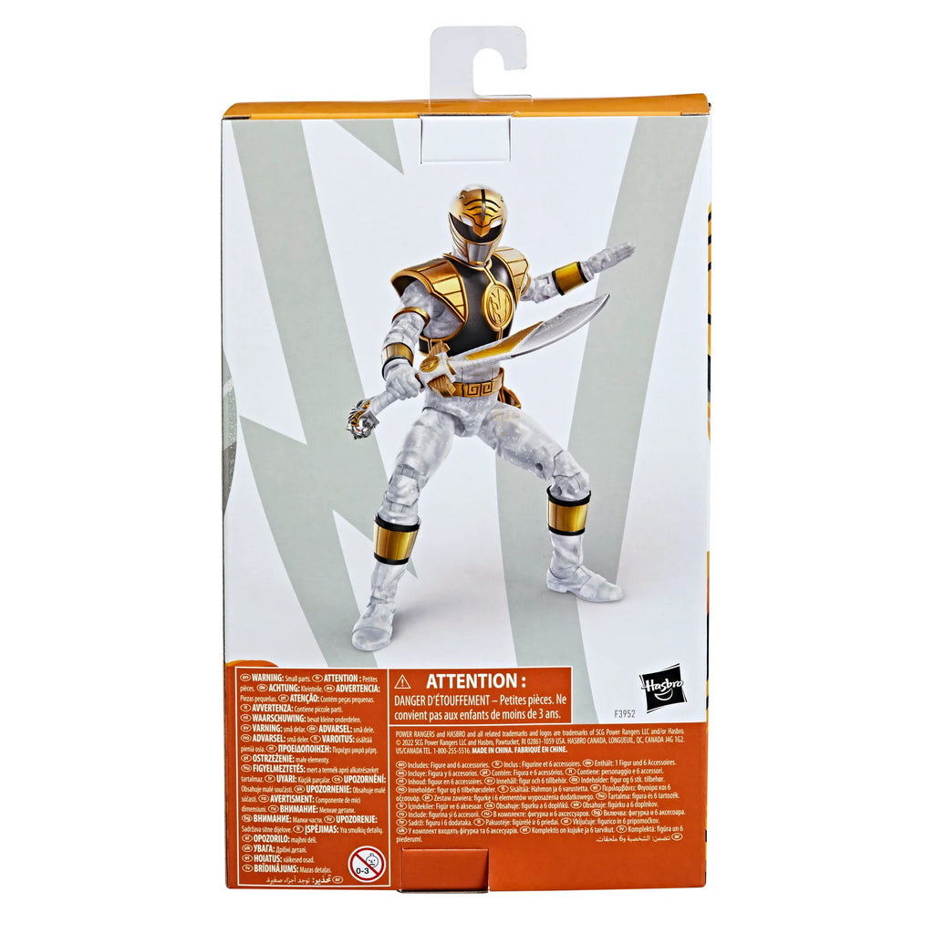 Power Rangers Lightning Collection Mighty Morphin Metallic White Range