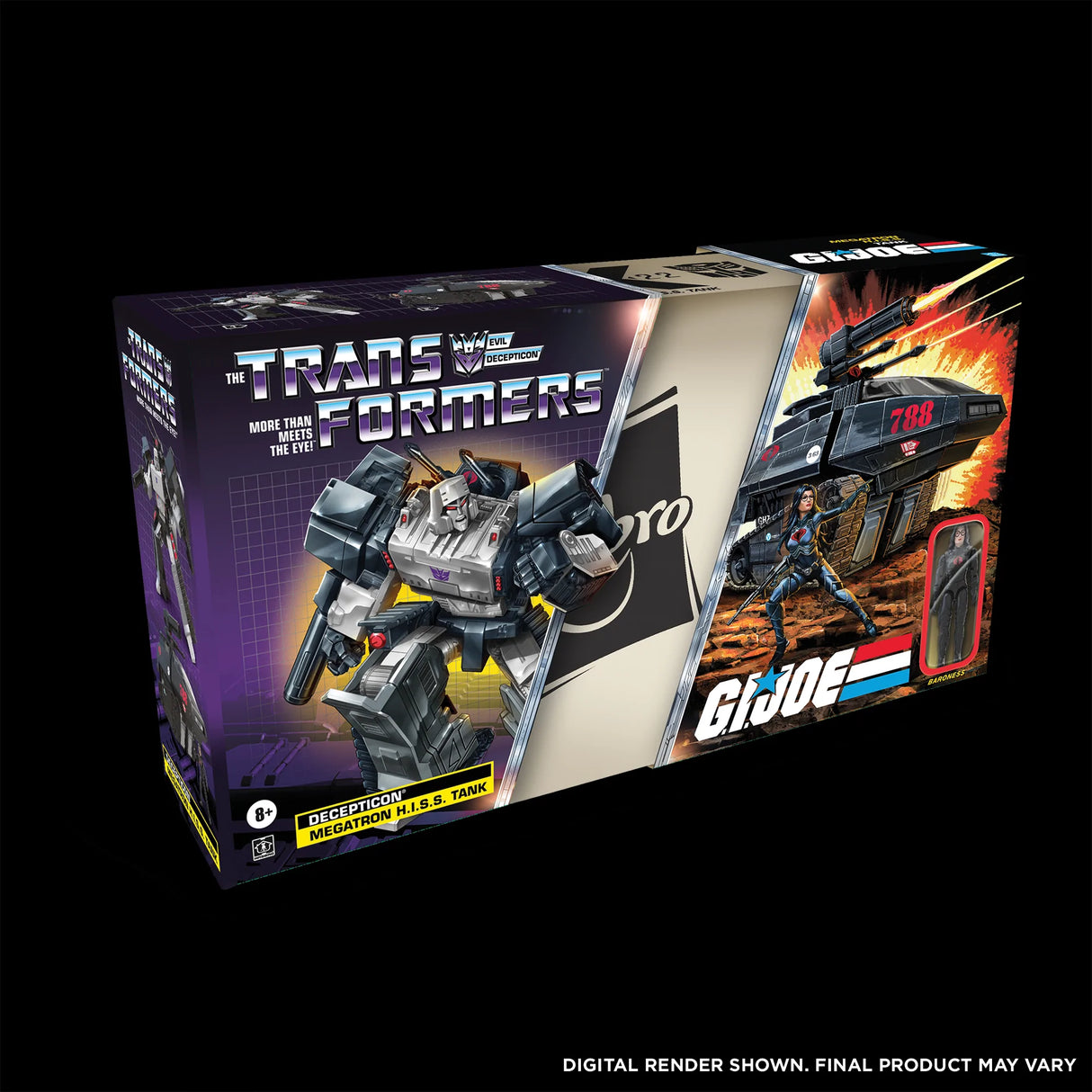 Transformers Collaborative G.I. Joe Mash-Up Megatron H.I.S.S. Tank and Baroness