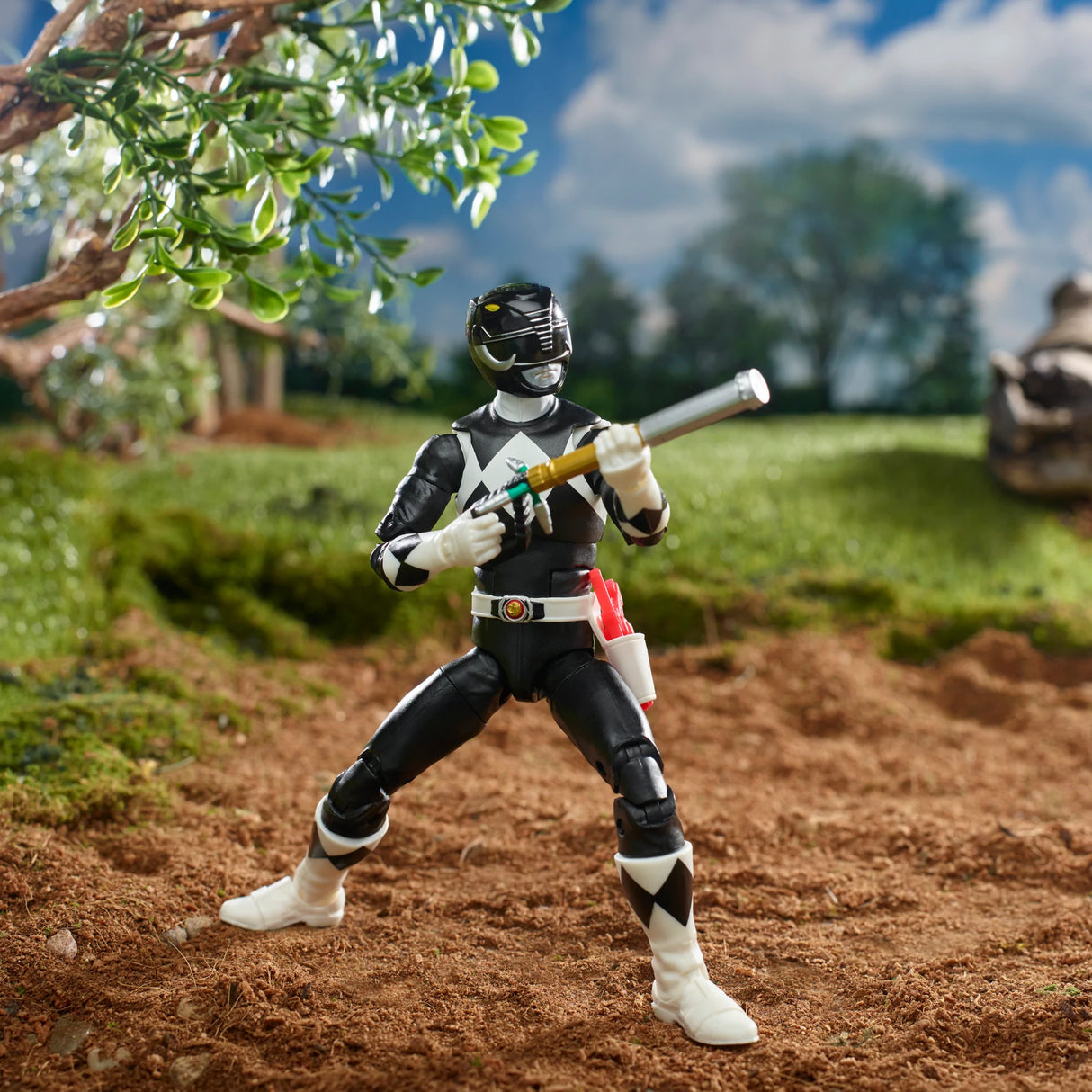 Power Rangers Lightning Collection Mighty Morphin Power Rangers Black Ranger Figure (Adam)