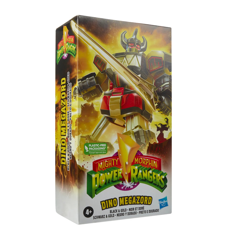 Power Rangers Mighty Morphin Black & Gold Dino Megazord 7-Inch Figure