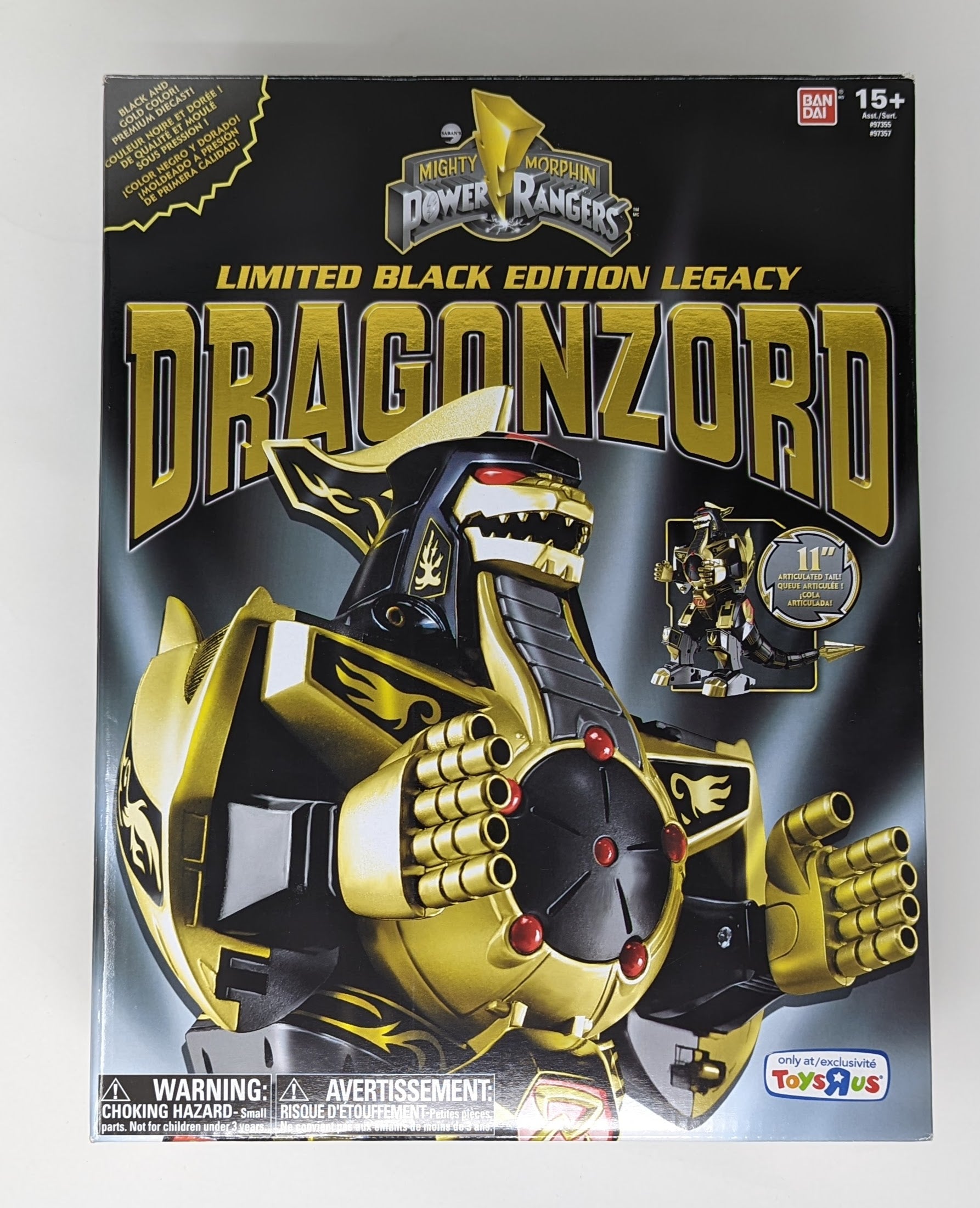 Mighty Morphin Power Rangers Legacy Dragonzord Black and Gold