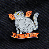 Evil As Heck Enamel Pin