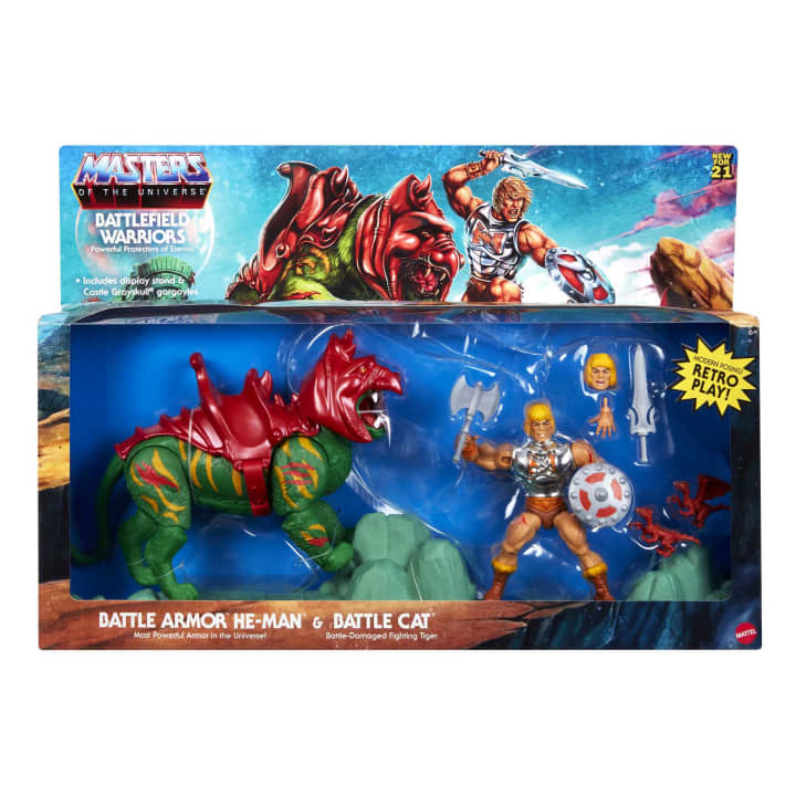 Masters Of The Universe Battlefield Warriors: Battle Armor He-Man & Battle Cat
